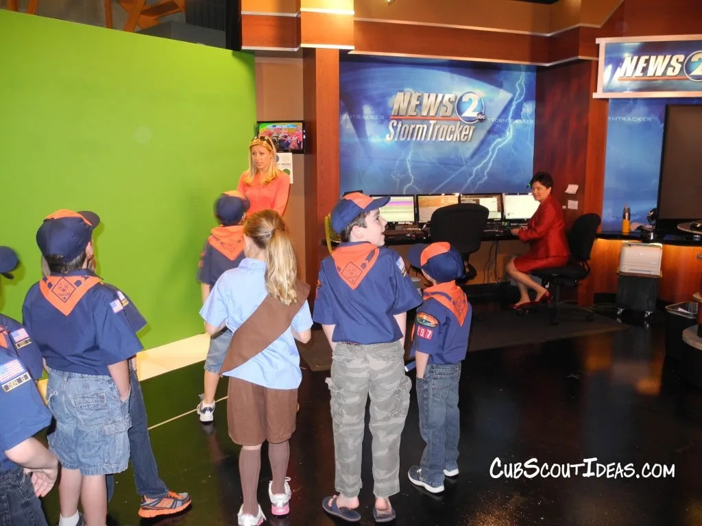Cub Scout TV Station Visit
