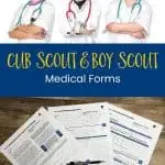 Cub Scout & Boy Scout medical form