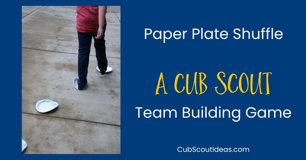 paper plate shuffle team building activity