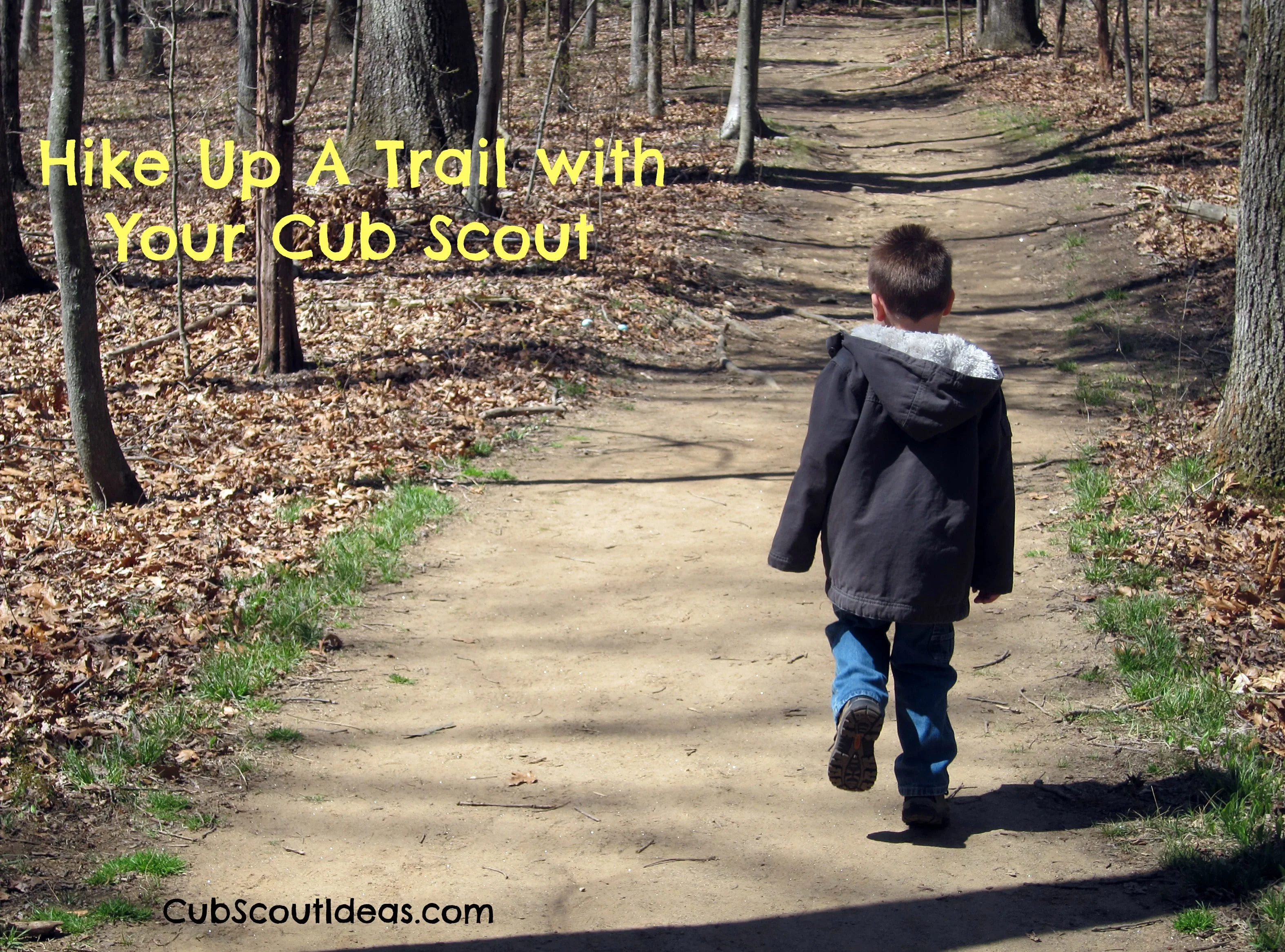 cub scout hiking with your cub scout