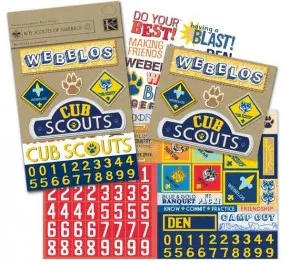 Cub Scout Webelos scrapbook kit