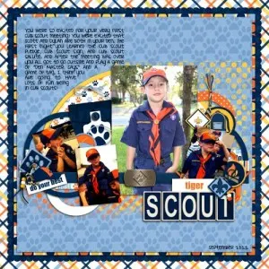 Do Your Best Cub Scout digital scrapbook kit