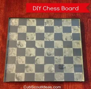 chess board black background