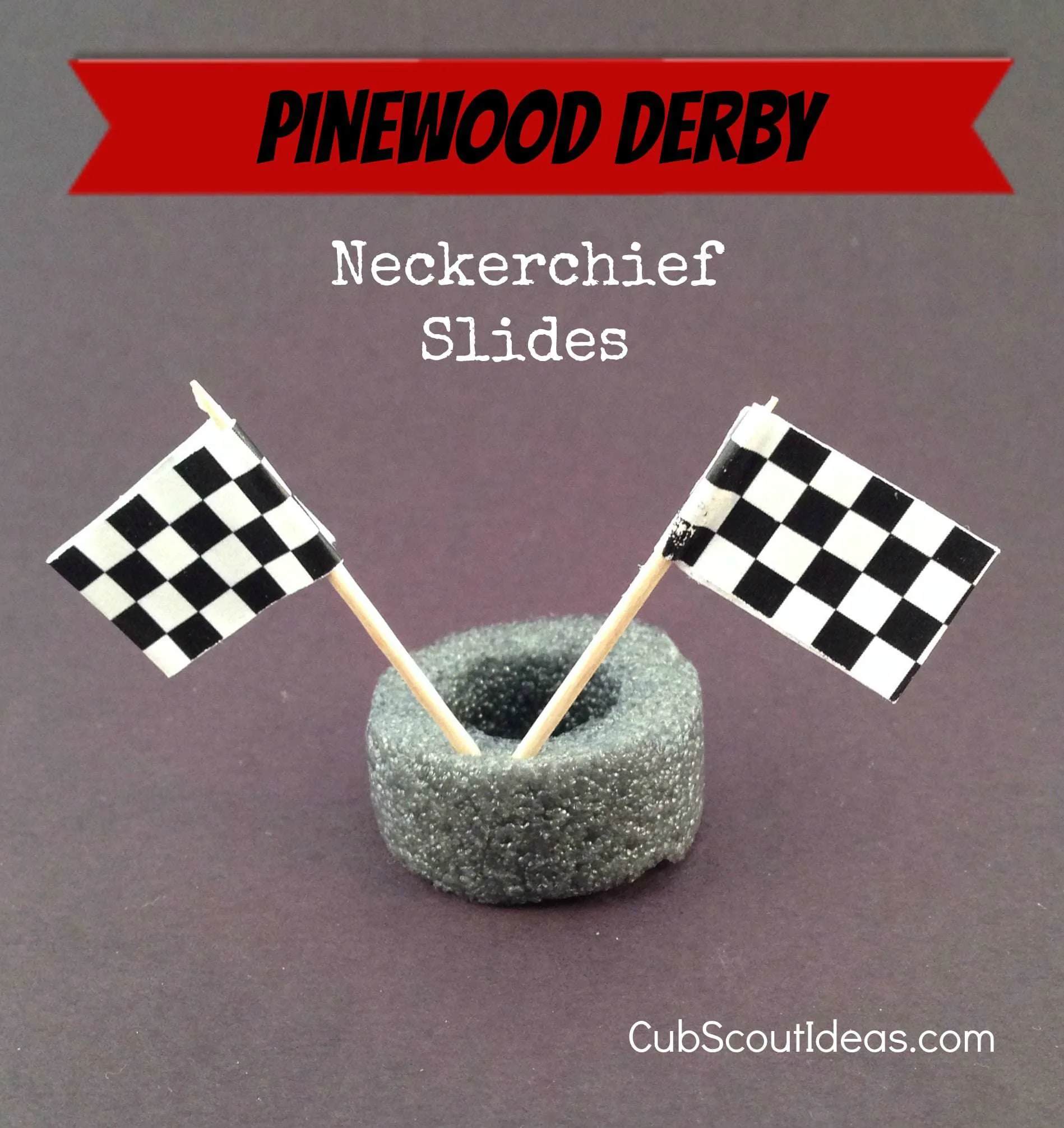 cub scout pinewood derby neckerchief slide 2