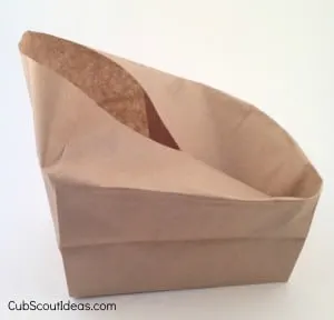 paper bag folded
