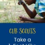 Cub Scouts mengambil 1 kenaikan kaki