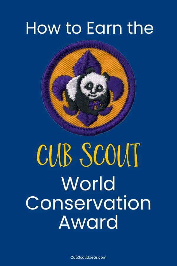 cub scout world conservation award