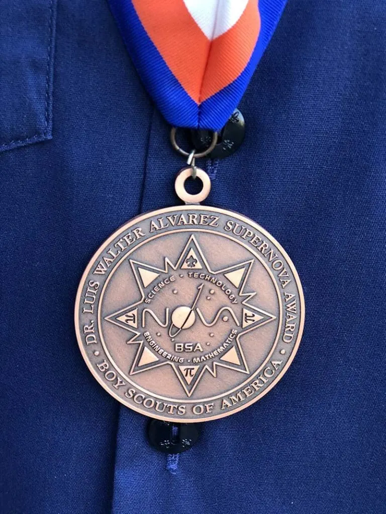 Cub Scout Supernova award medal