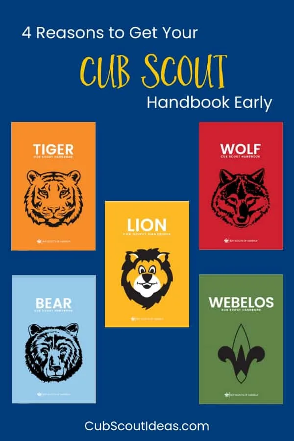 Get Cub Scout Handbooks in Summer