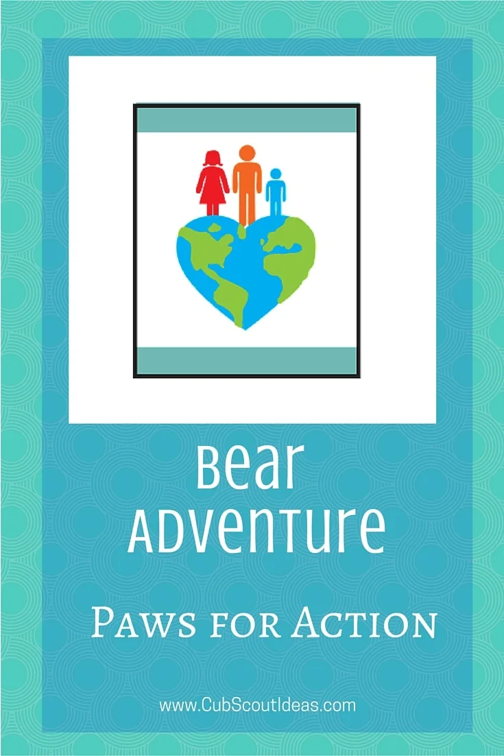 Bear Cub Scout Paws for Action