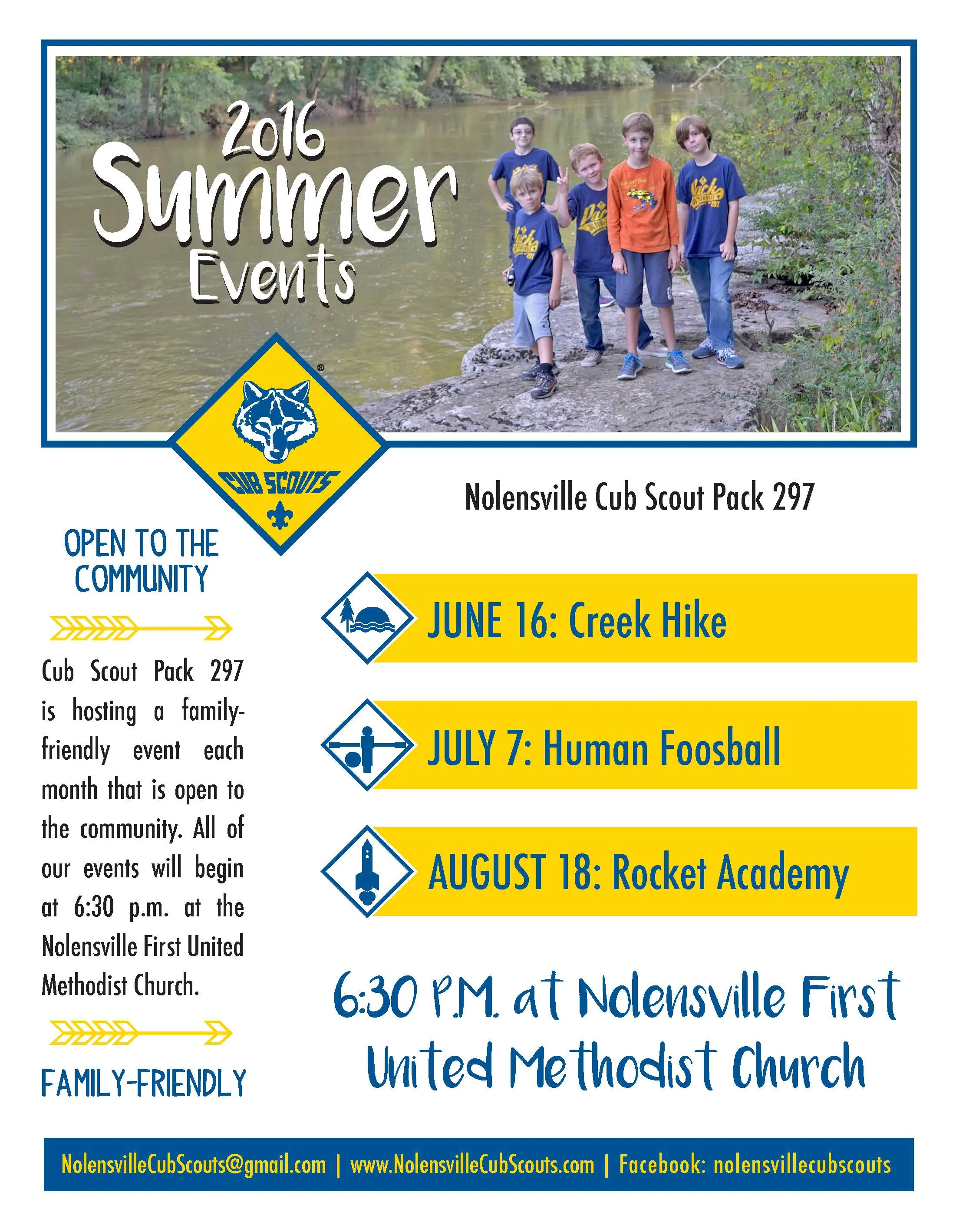 cub scout summer activities