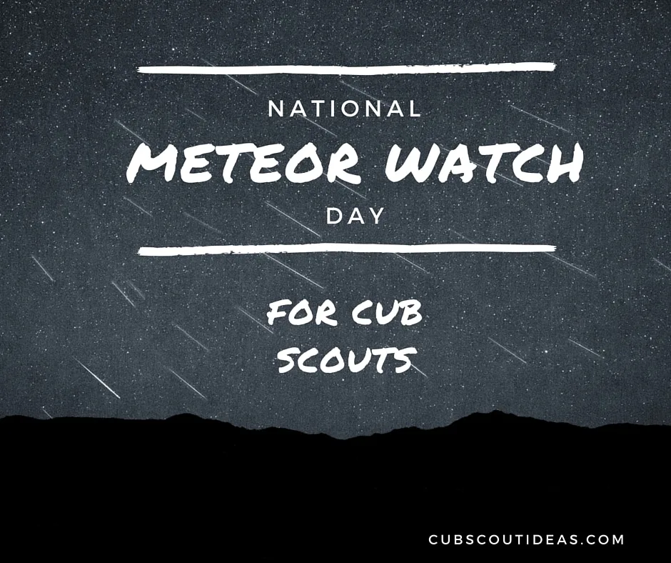 cub scout meteor watch day