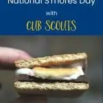 national smores day with cub scouts