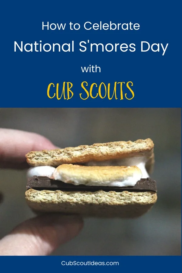 national smores day with cub scouts