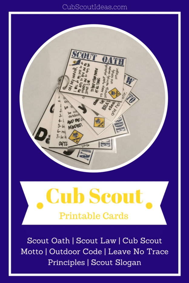 Cub Scout 6 Essentials Printable