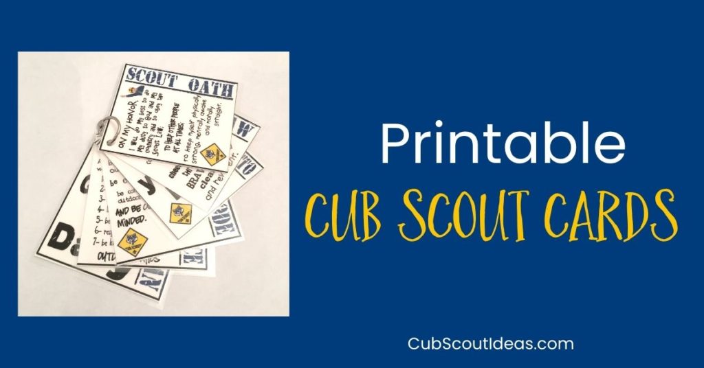 cub scout cards printables