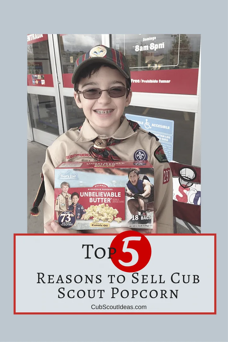 benefits of selling cub scout popcorn