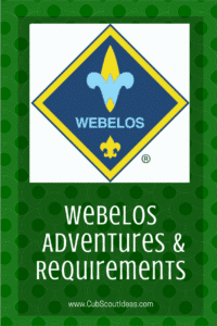 Cub Scout Webelos Requirements