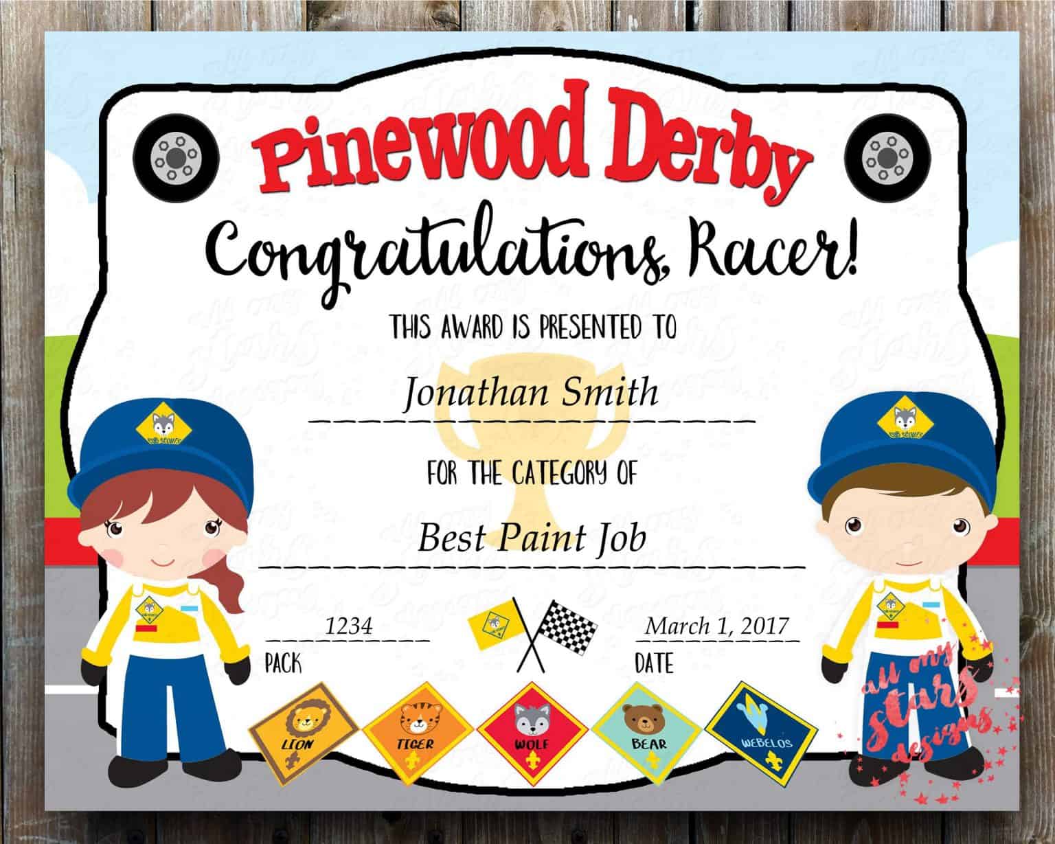 98 of the Most Awesome Pinewood Derby Award Ideas Cub Scout Ideas