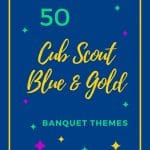 cub scout blue and gold themes
