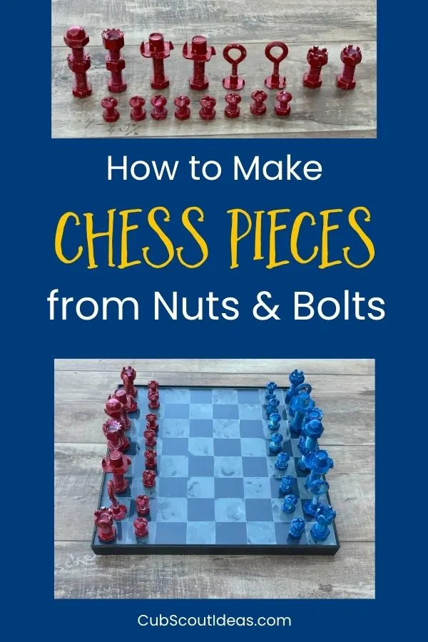 nuts and bolts chess pieces