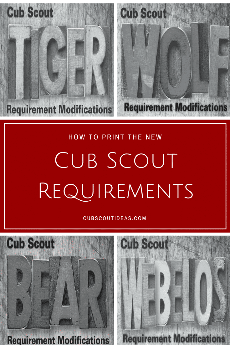 new cub scout requirements