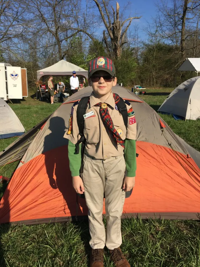 Cub Scout Camping for summertime pack award