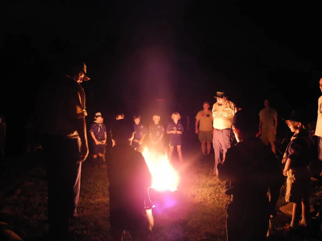 cub scout campfire for summertime pack award