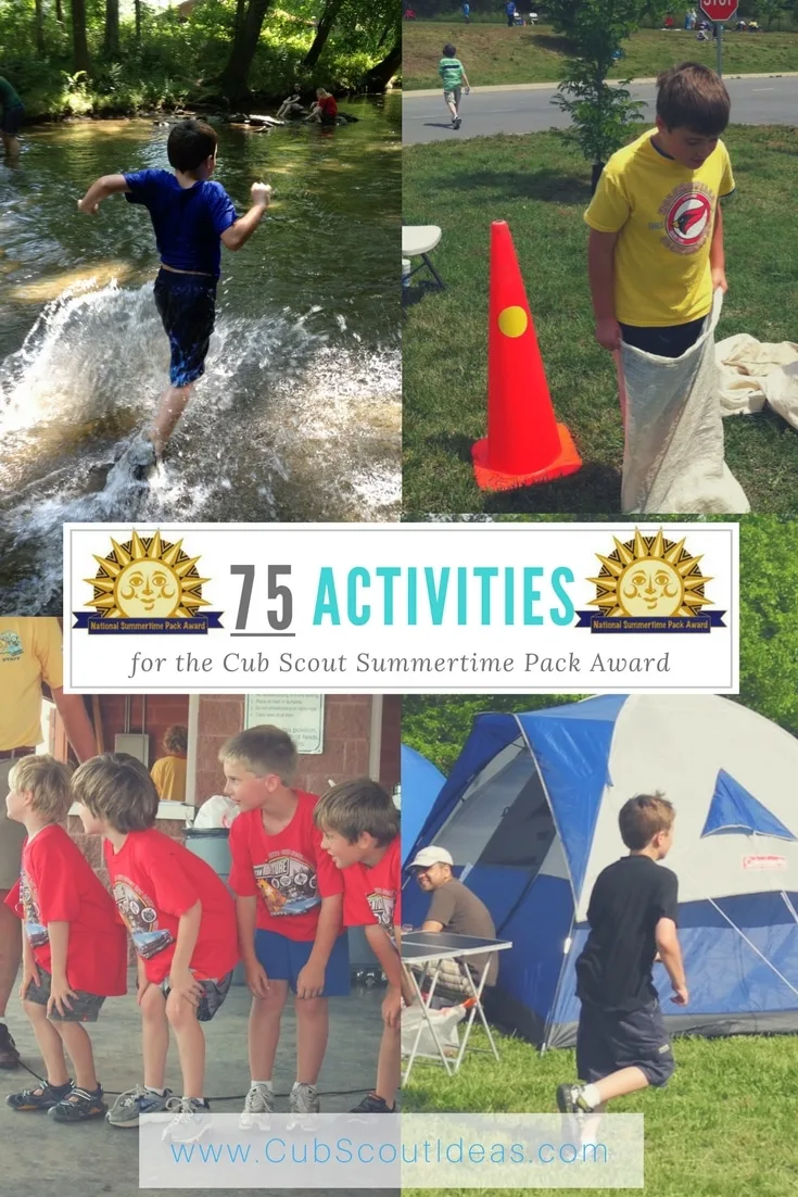 Summertime Pack Award Activities