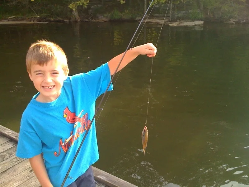 cub scout fishing for summertime pack award