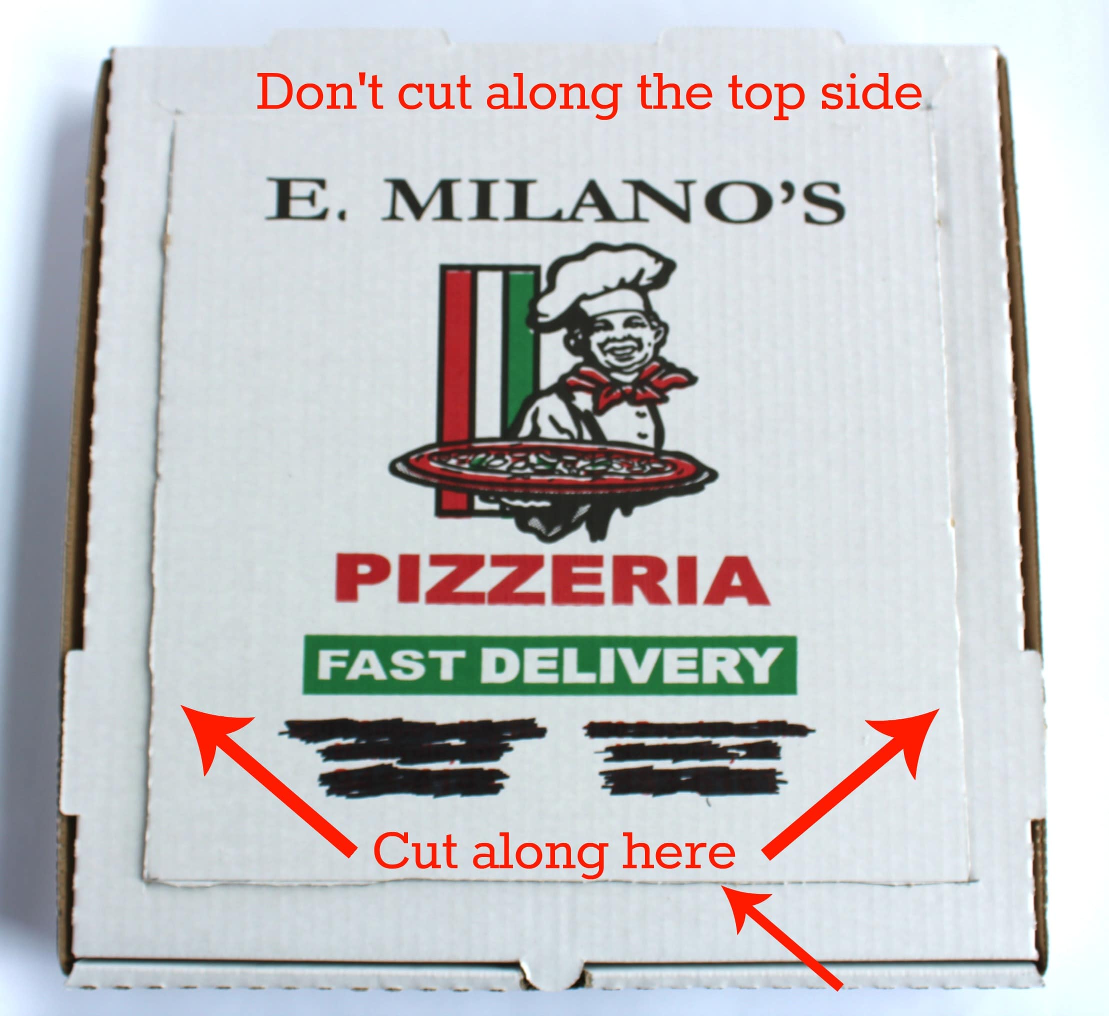 pizza box oven step 1