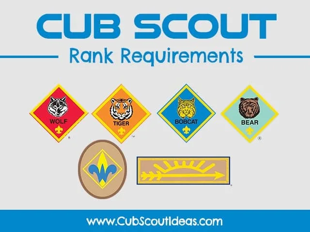 cub scout rank requirements