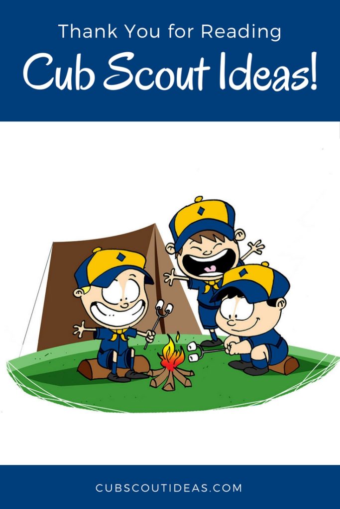 thank you for reading cub scout ideas