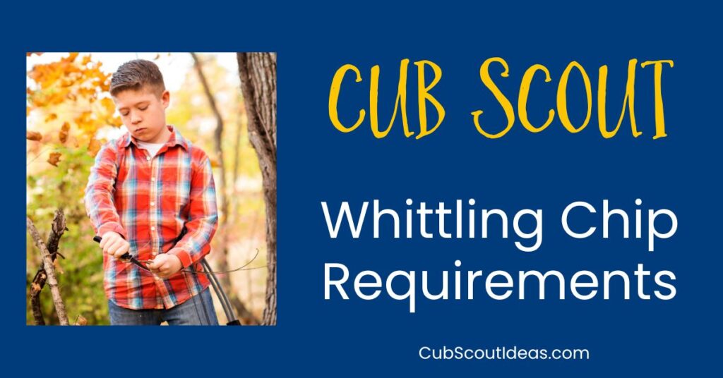 Cub Scout Whittling Chip Requirements