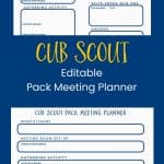 Cub Scout Pack Meeting Planners