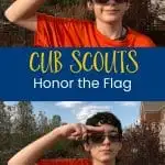 Honor the Flag during Cub Scout Flag Ceremonies