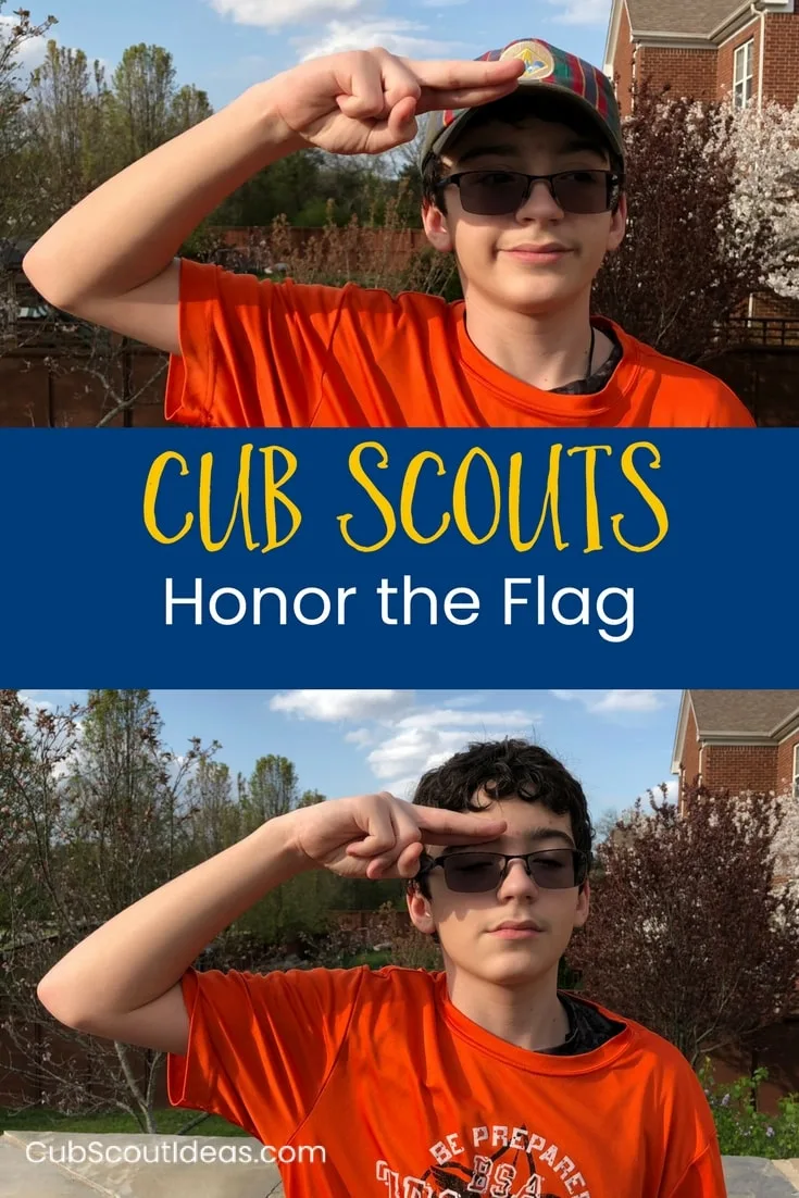 Honor the Flag during Cub Scout Flag Ceremonies