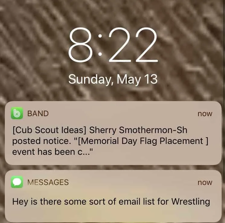 band notification