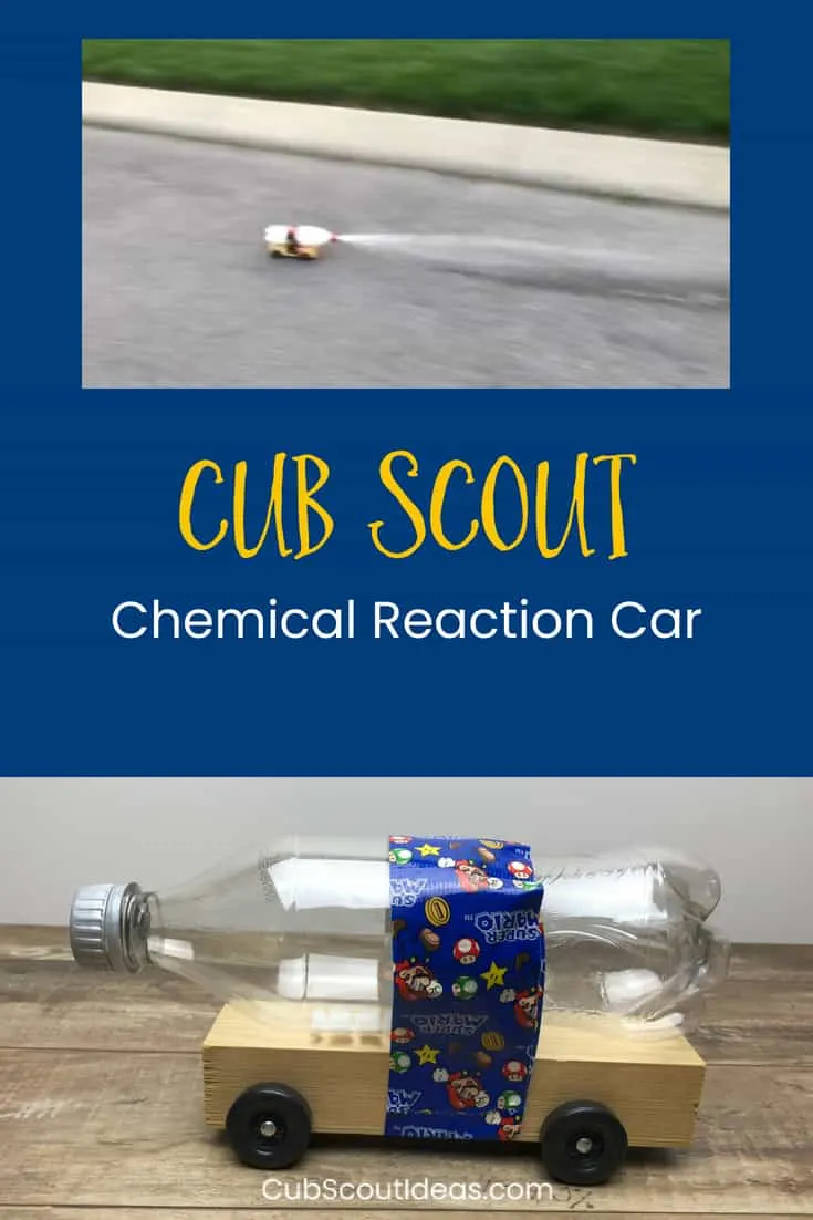 Cub Scout chemical reaction car p