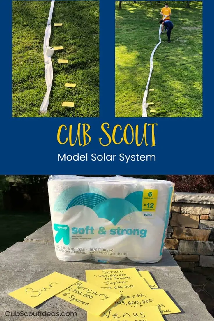 Model Solar System for Cub Scouts