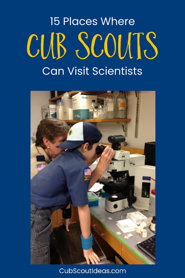 Cub Scouts Visit Scientists p