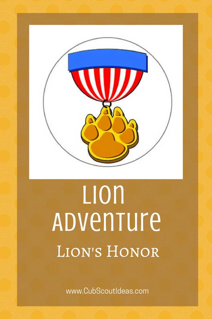 Cub Scout Lion Lion's Honor