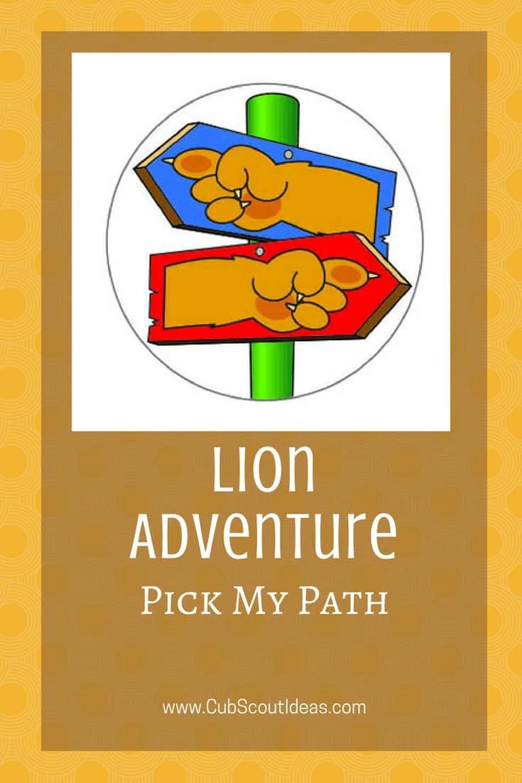 Cub Scout Lion Pick My Path