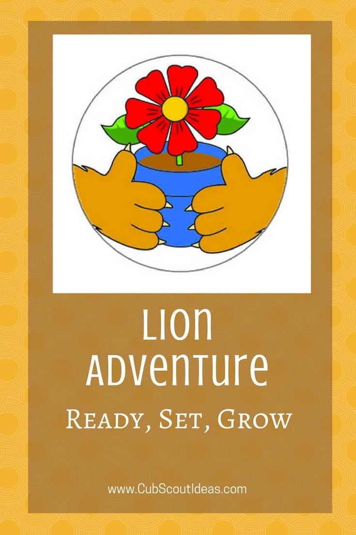 Cub Scout Lion Ready Set Grow