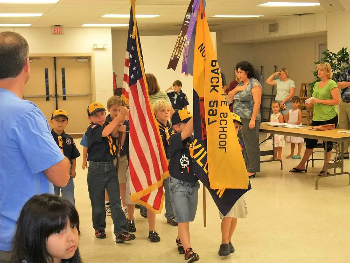 cub scout opening flag ceremony