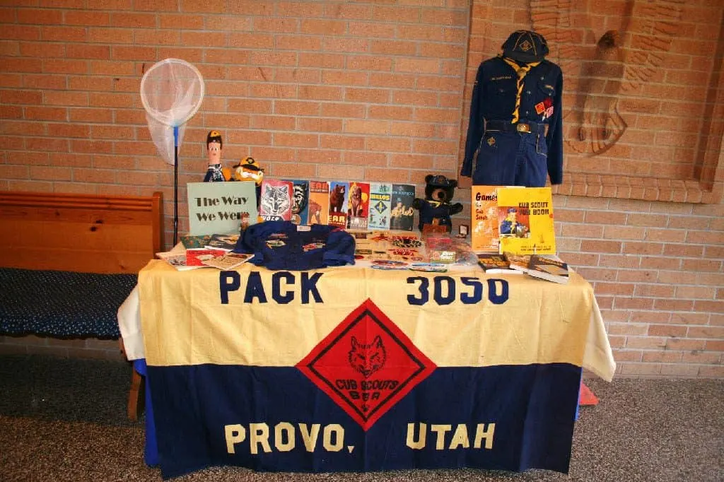 Historical Cub Scout display