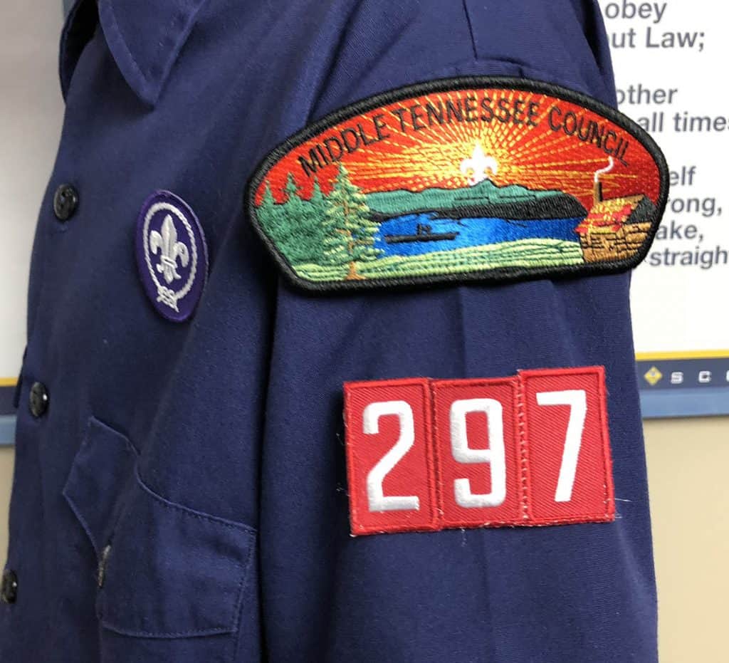 cub scout unit number on uniform