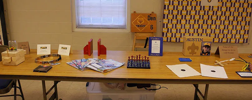Cub Scout projects on display