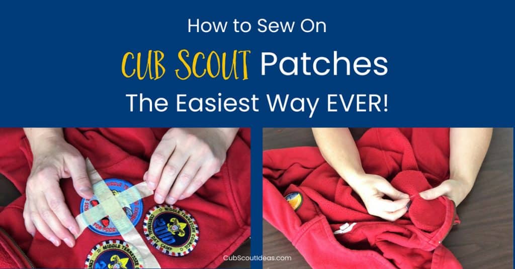 how to sew on cub scout patches