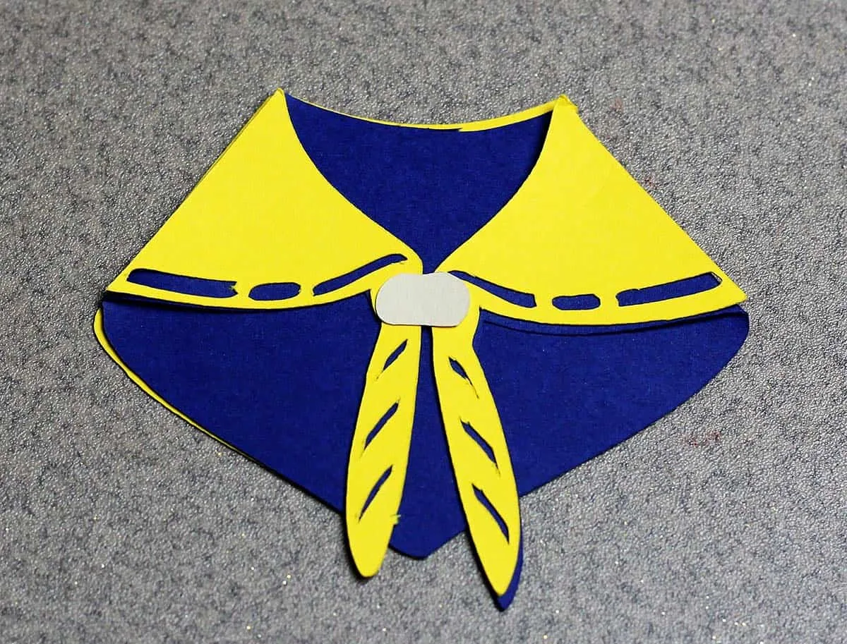 Cub Scout neckerchief made with Cricut